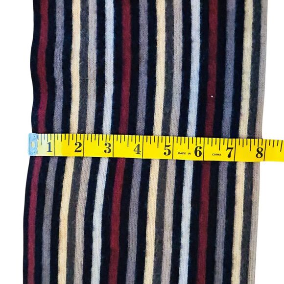 Chelsey II Germany Wool Scarf Striped Fringe Size Unisex 36 inch - Picture 5 of 7